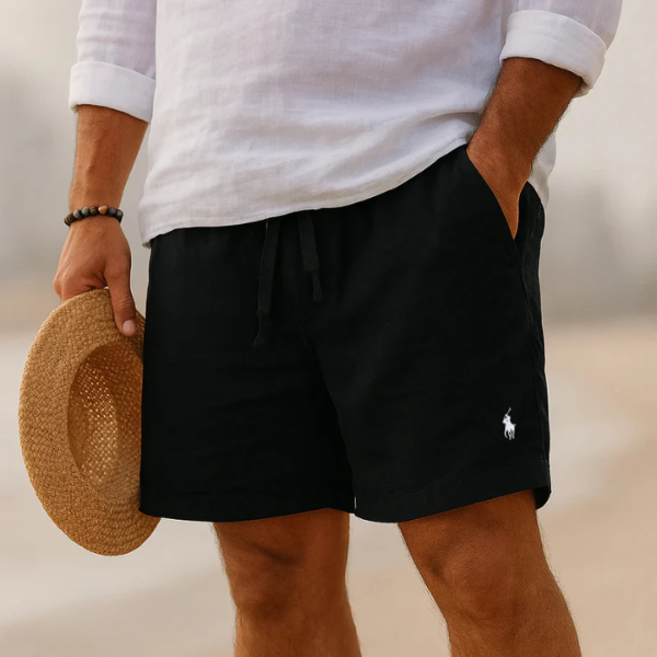 Capri Heritage Linen Shorts — Premium Linen Bermuda Shorts