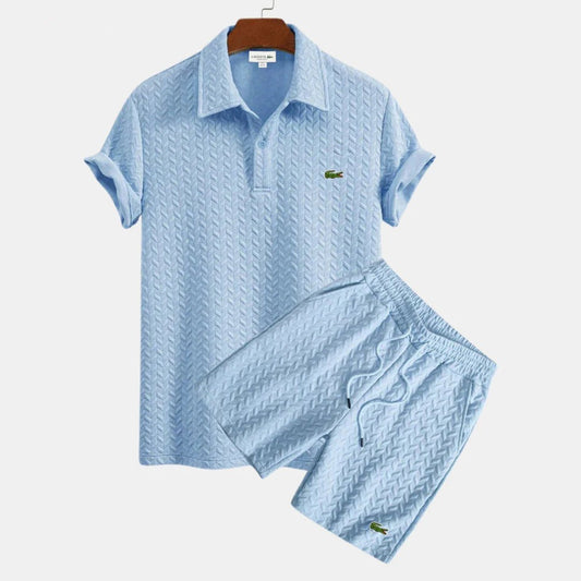 Capri Knit Polo Set — Premium Polo + Bermuda Shorts