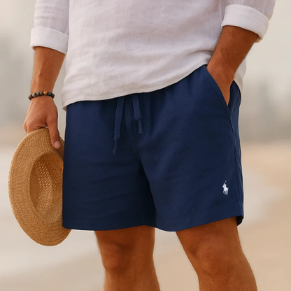 Capri Heritage Linen Shorts — Premium Linen Bermuda Shorts