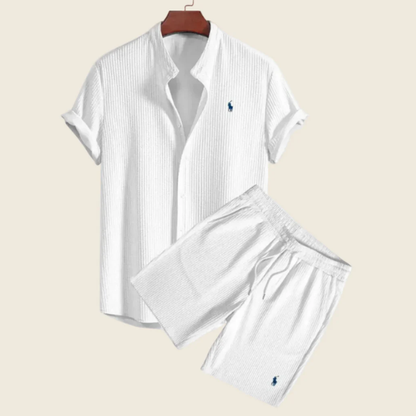 Heritage Polo Set — Premium Shirt + Shorts